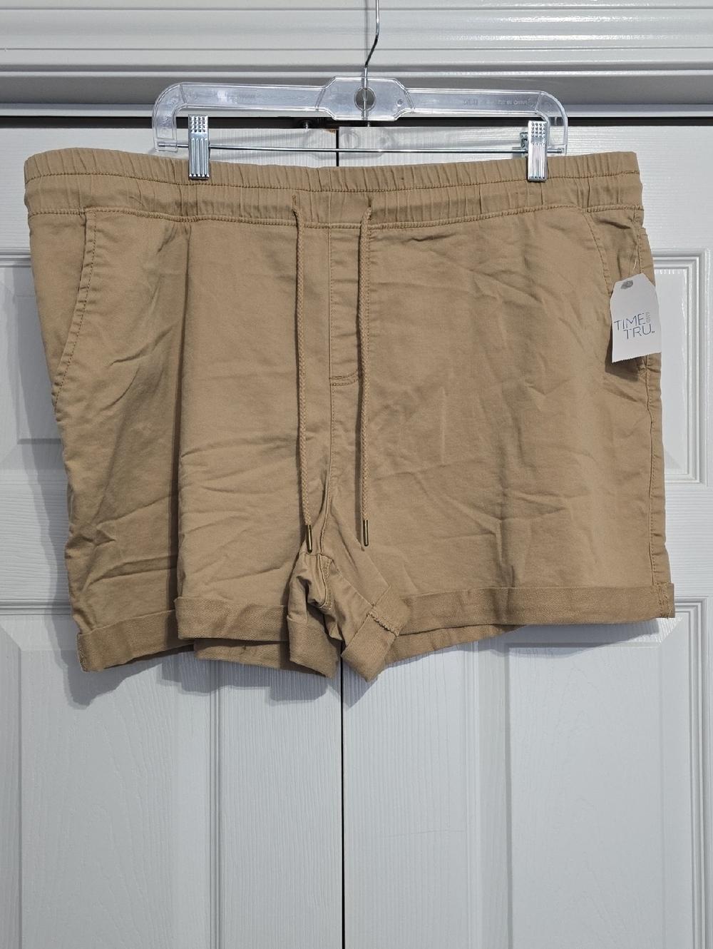 🆕️ Time and Tru Women's Khaki Drawstring Shorts